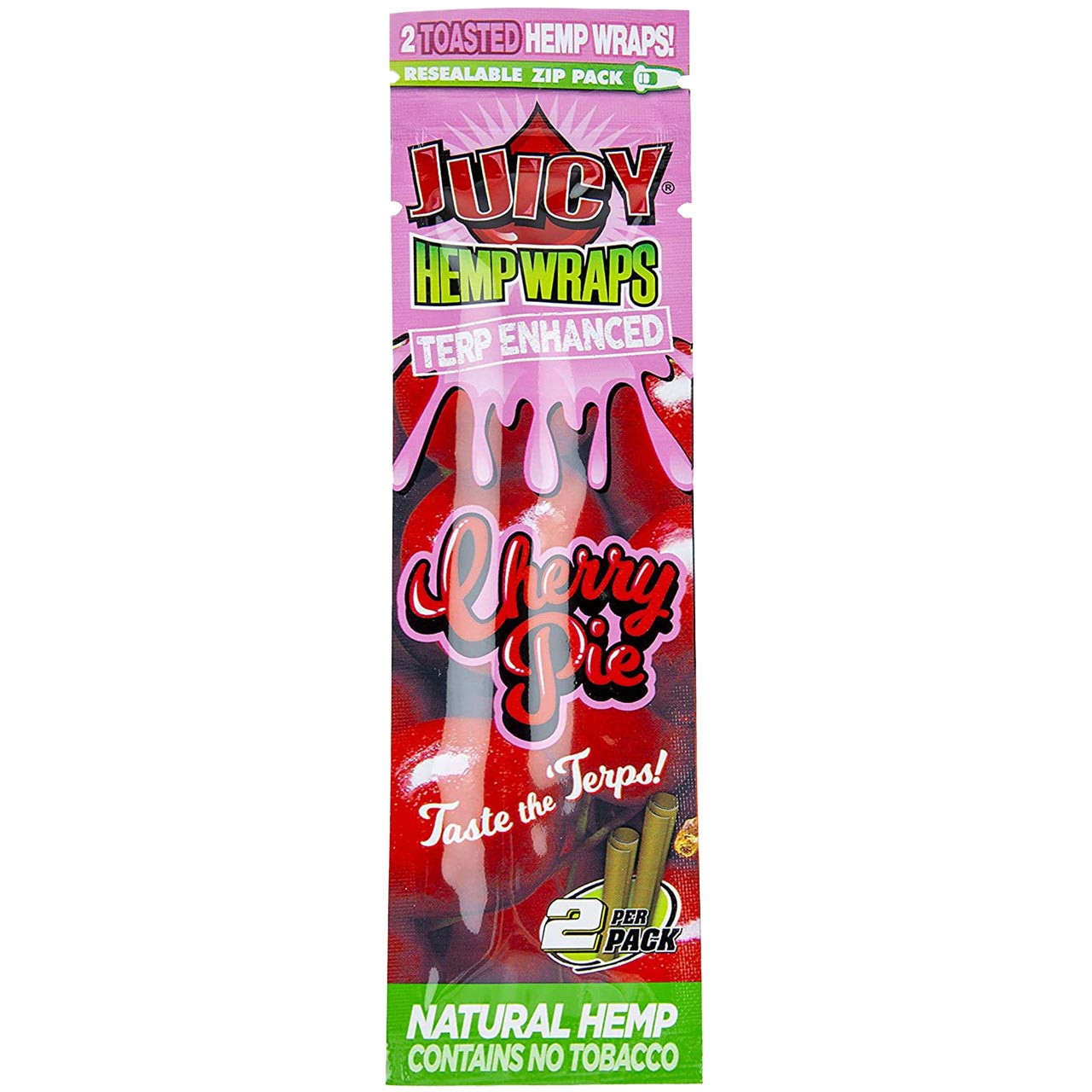 JUICY CHERRY PIE HEMP WRAPS 2/PK