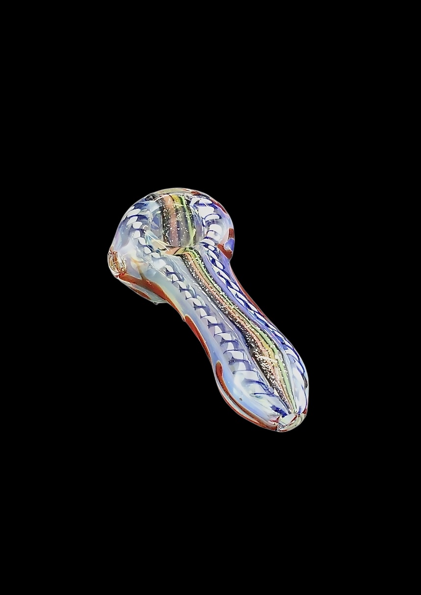 HANDBLOWN GLASS PIPE WITH DICHRO (PIPE)