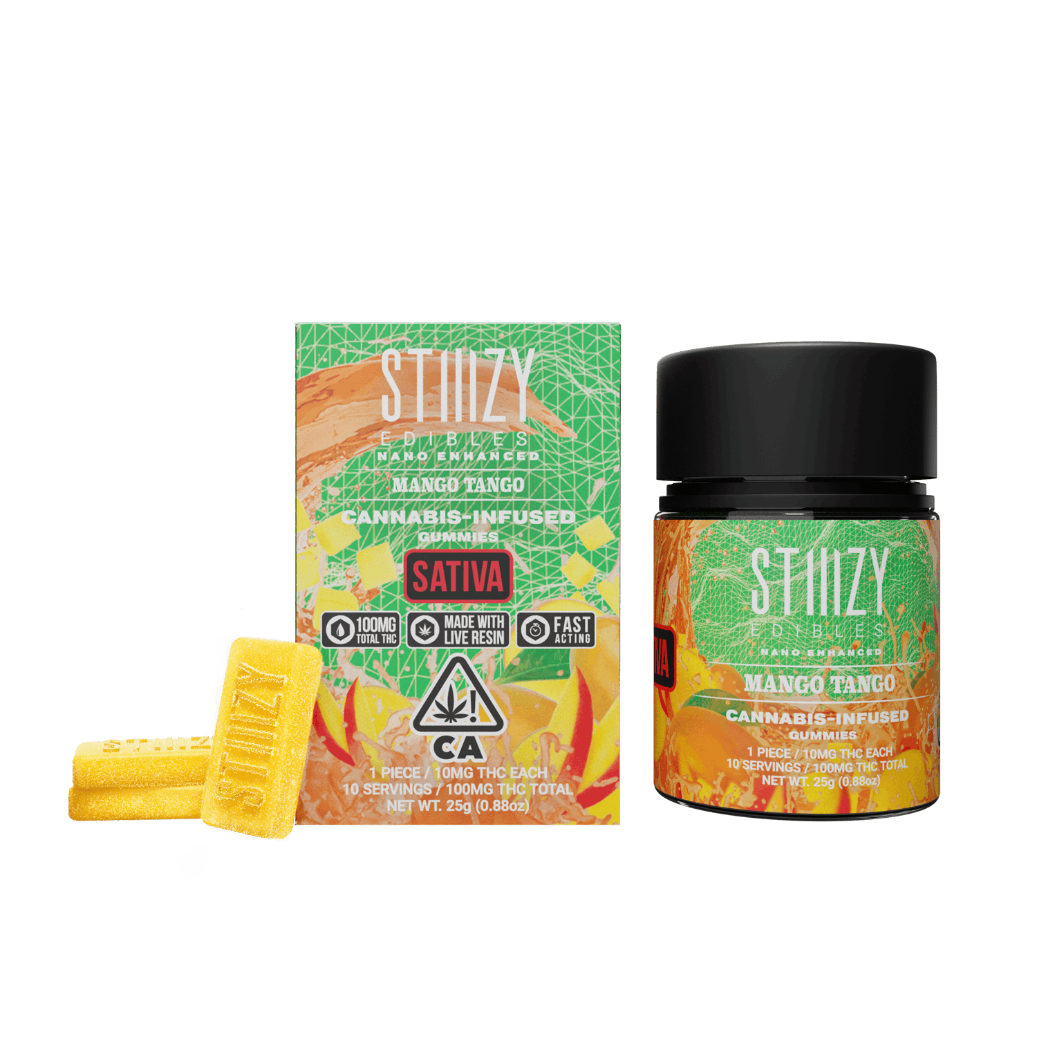 STIIIZY MANGO TANGO NANO GUMMIES 100MG (GUMMY)