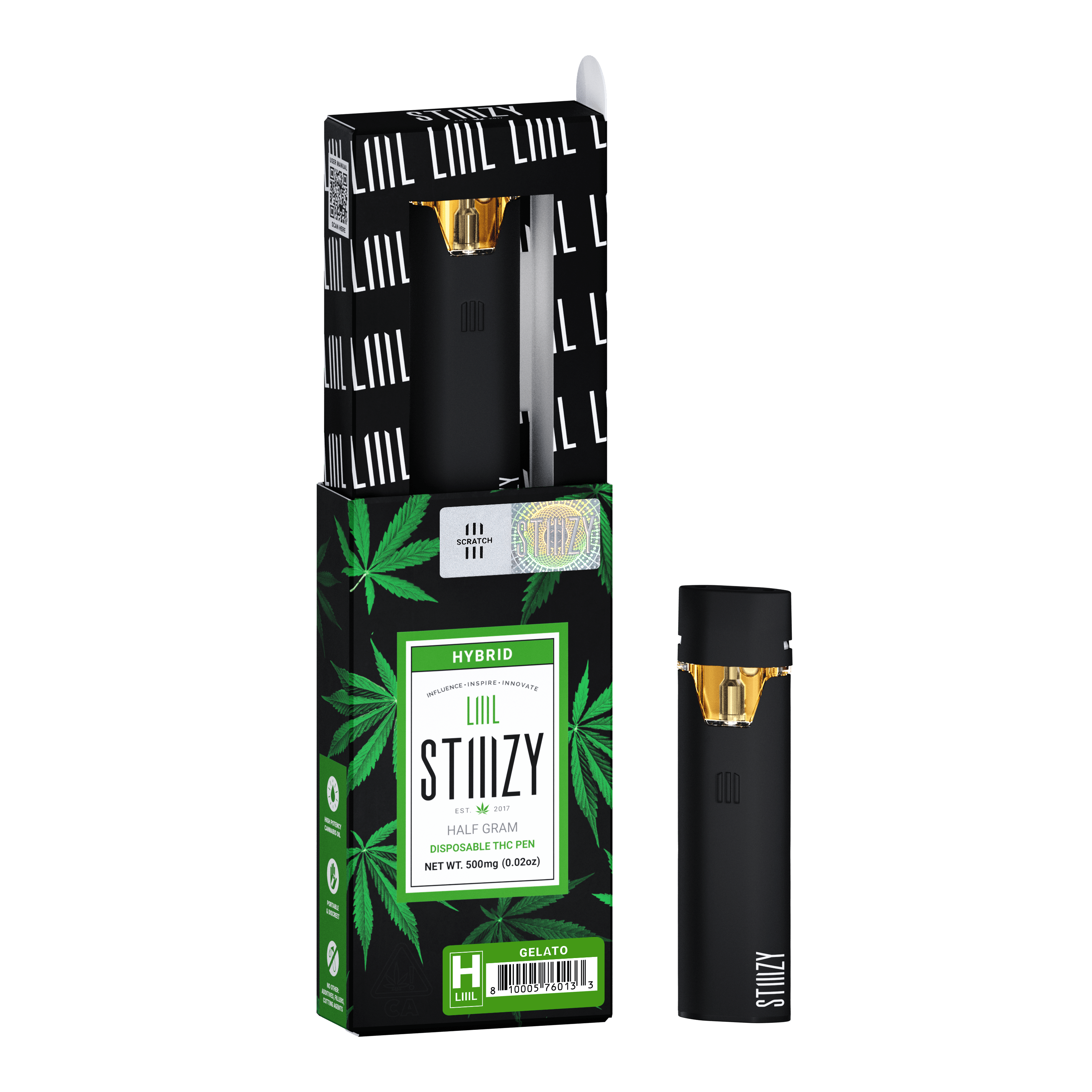 STIIIZY  LIIIL - GELATO AIO - 0.5G HYBRID (READY TO USE)