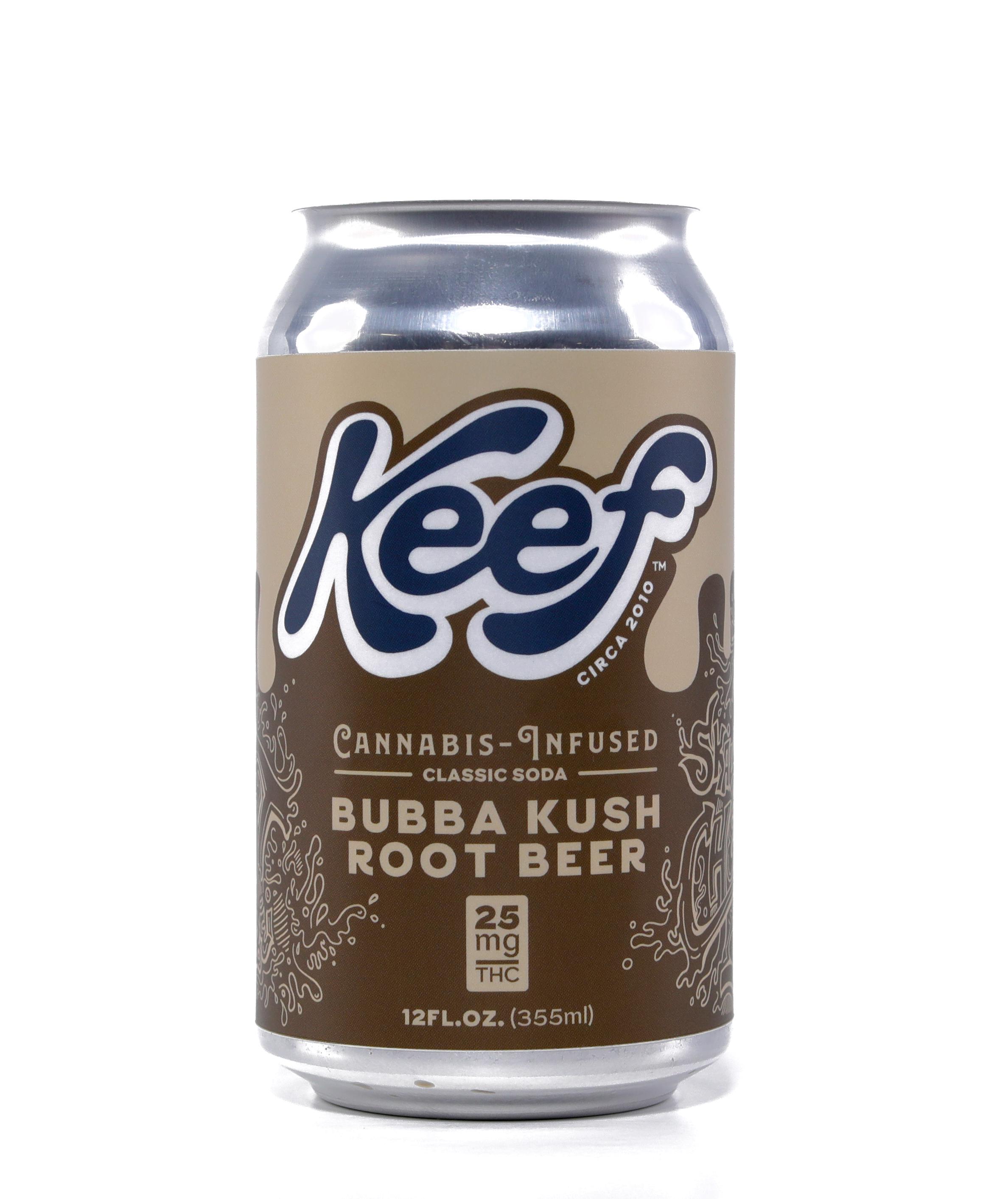 KEEF COLA ROOT BEER SINGLE CAN (12 OZ) BUBBA KUSH (SODA)