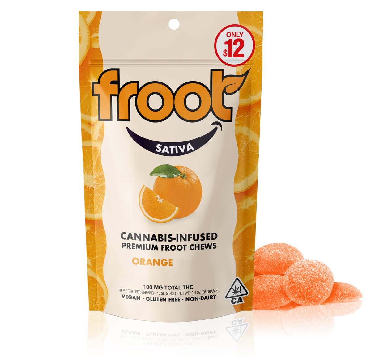 FROOT GUMMIES ORANGE BANG 100MG (GUMMY)